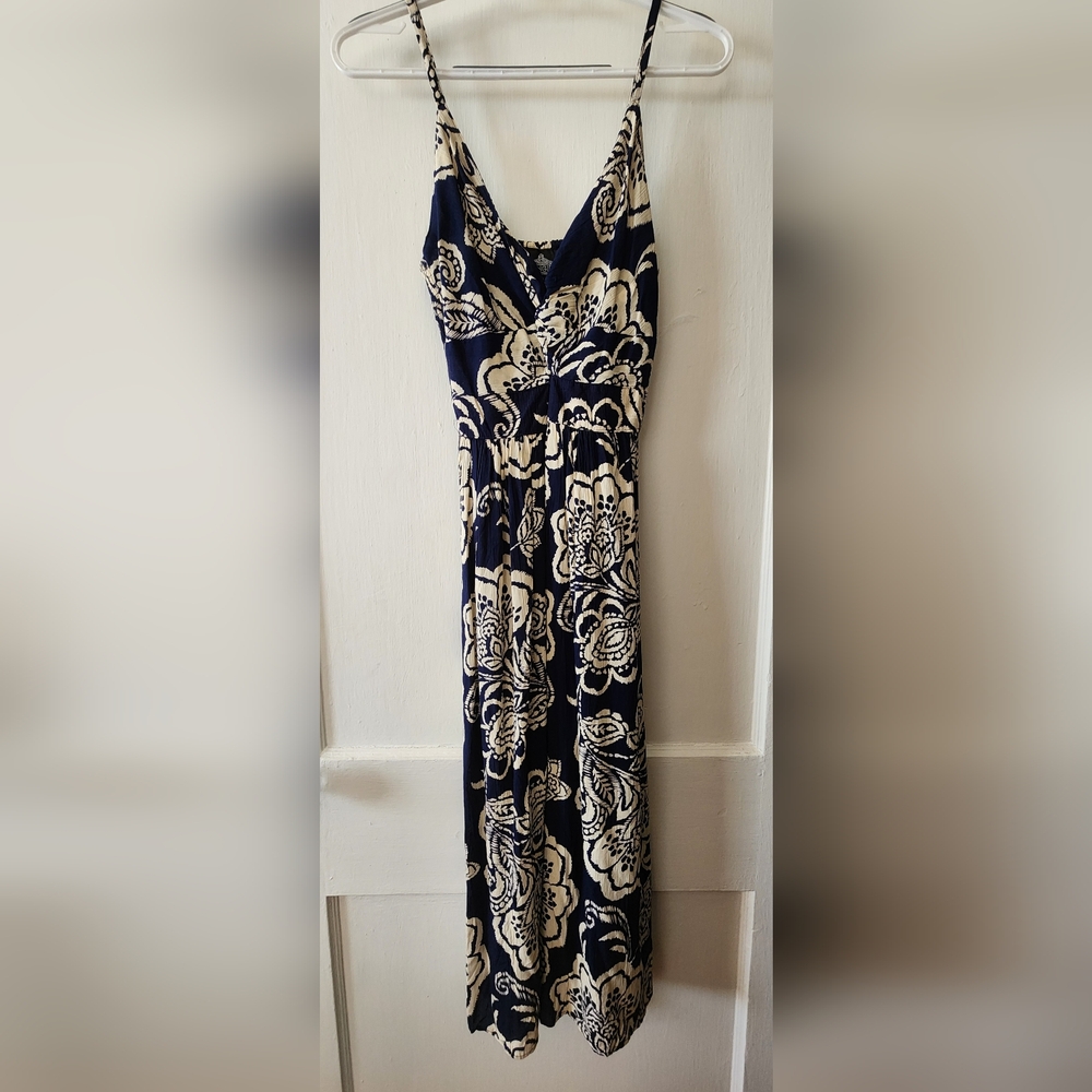 Angie Women's Printed Twist Front Cutout Midi Dress